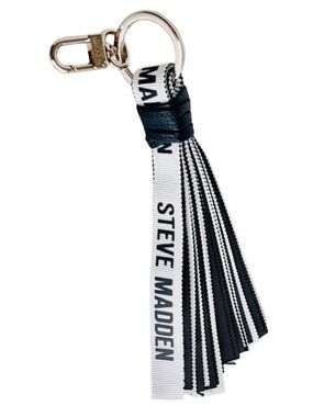Steve Madden Black and White Keychain Accessory